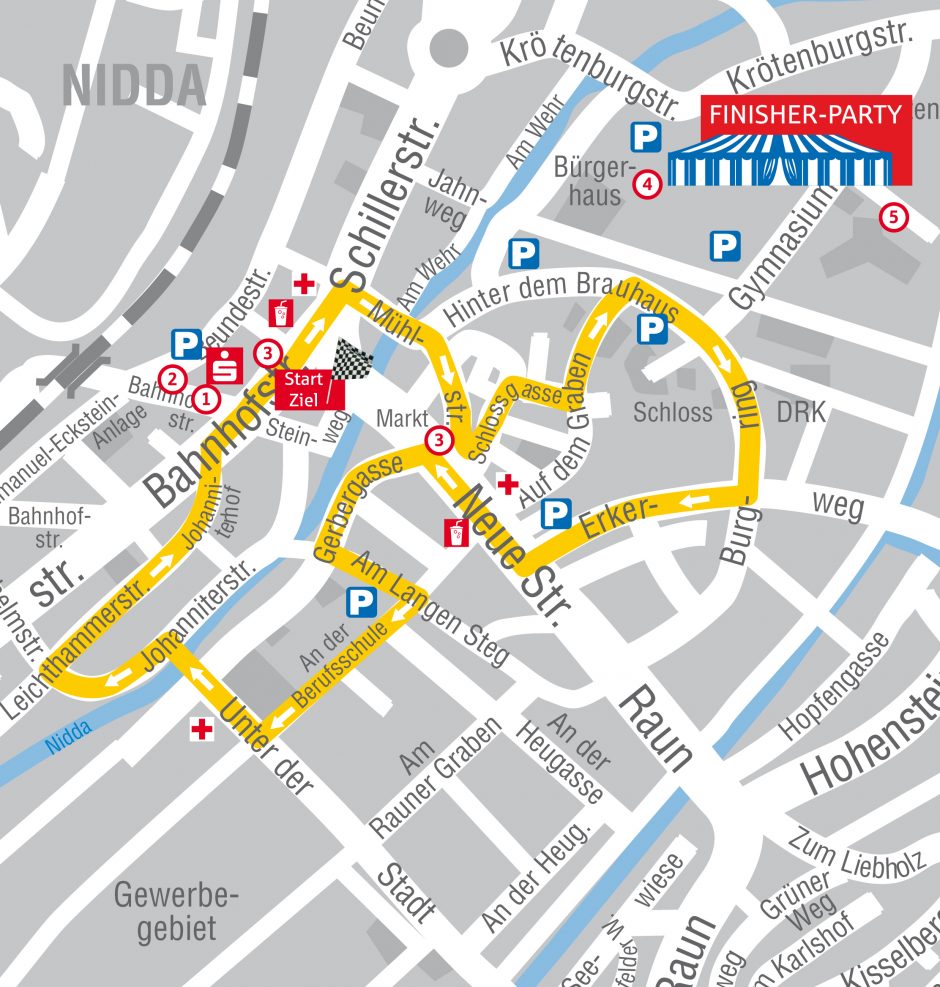 Autofreie Innenstadt: Mittwochabend beim Oberhessen Challenge Lauf in Nidda