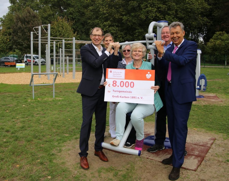Sparkassen-Stiftung fördert den Familiensportpark der Turngemeinde Groß-Karben