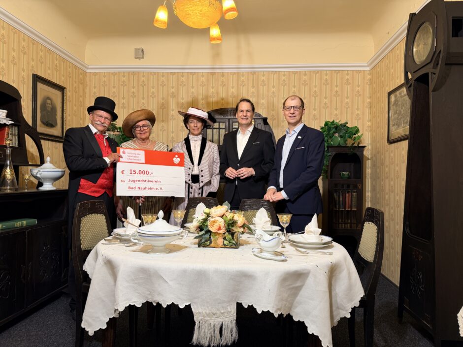 Geschichte wird lebendig: Sparkassenstiftung unterstützt Jugendstilforum Bad Nauheim mit 15.000 Euro